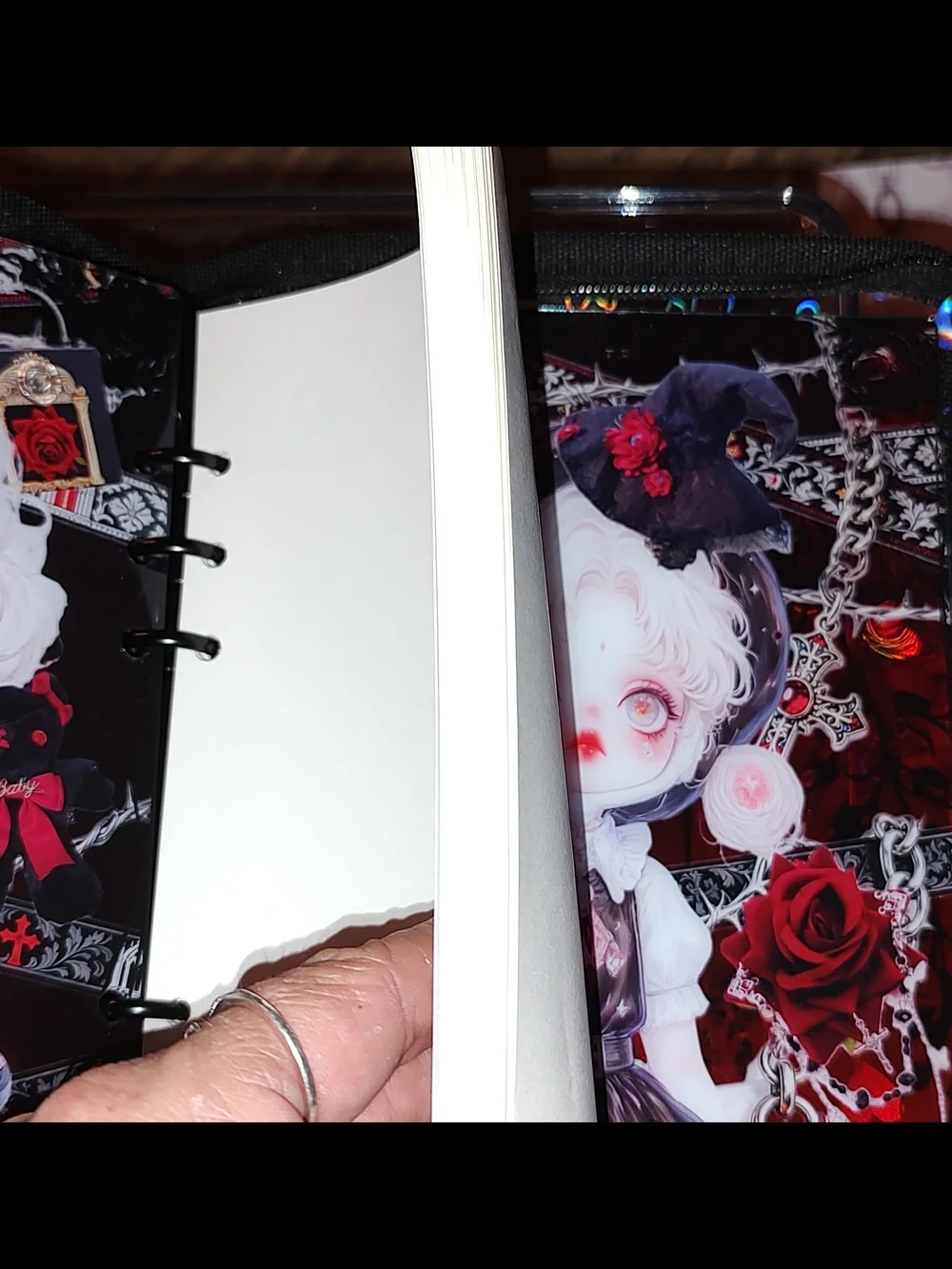 New! A5 Skullpanda Acrylic Shaker Notebook With Cover And Paper